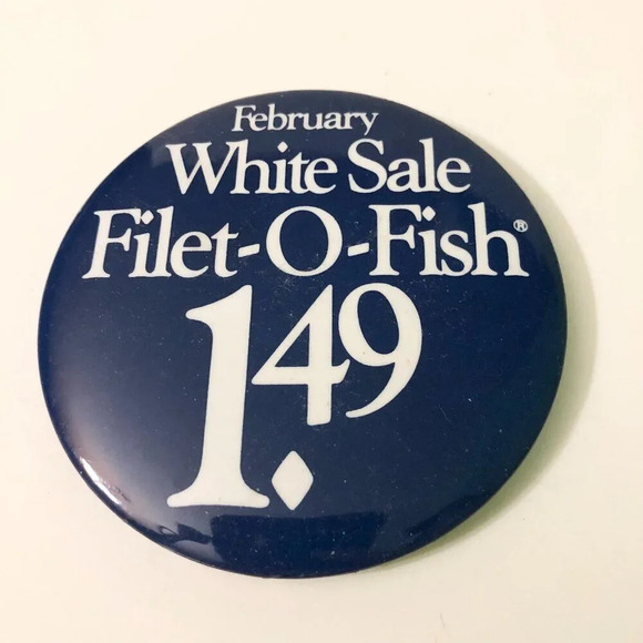 Vintage Lot of 3 McDonalds Button Pin Birthday Filet O Fish Moscow Pinback - Picture 5 of 8